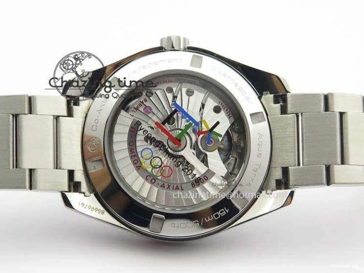 0517 Versatile Aqua Terra ‘PyeongChang 2018’ JHF Best Edition Black Dial On SS Bracelet A 8204
